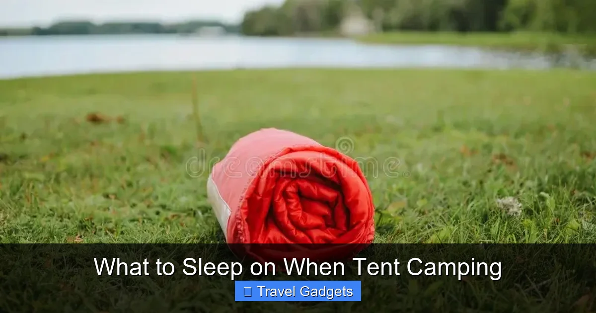 What to Sleep on When Tent Camping