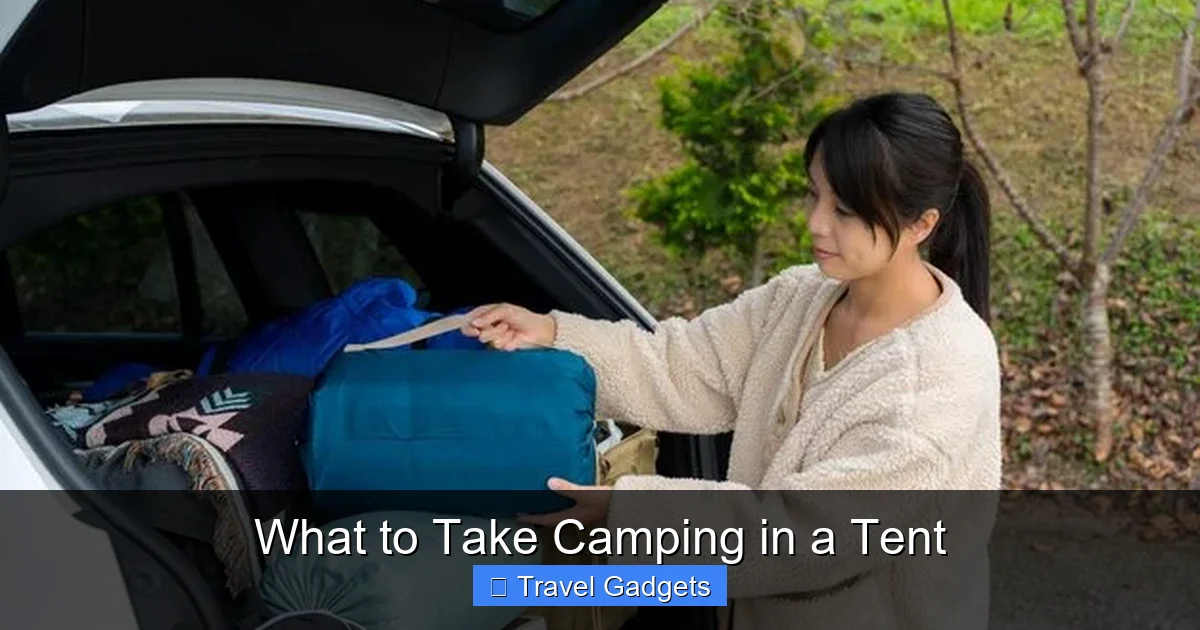 What to Take Camping in a Tent