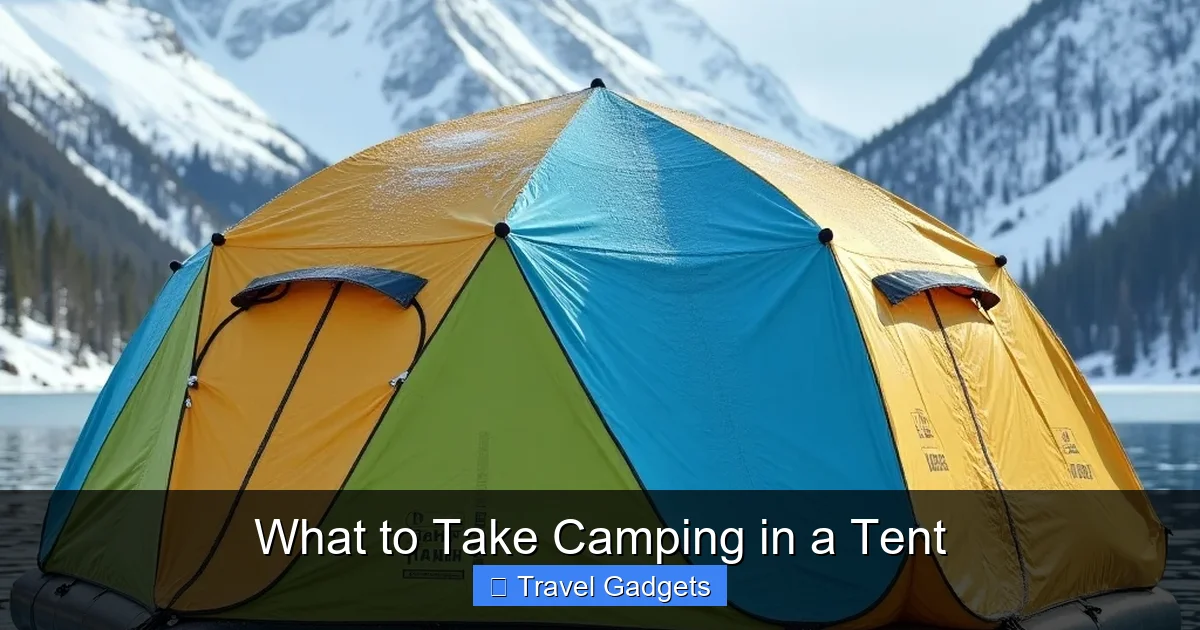 What to Take Camping in a Tent