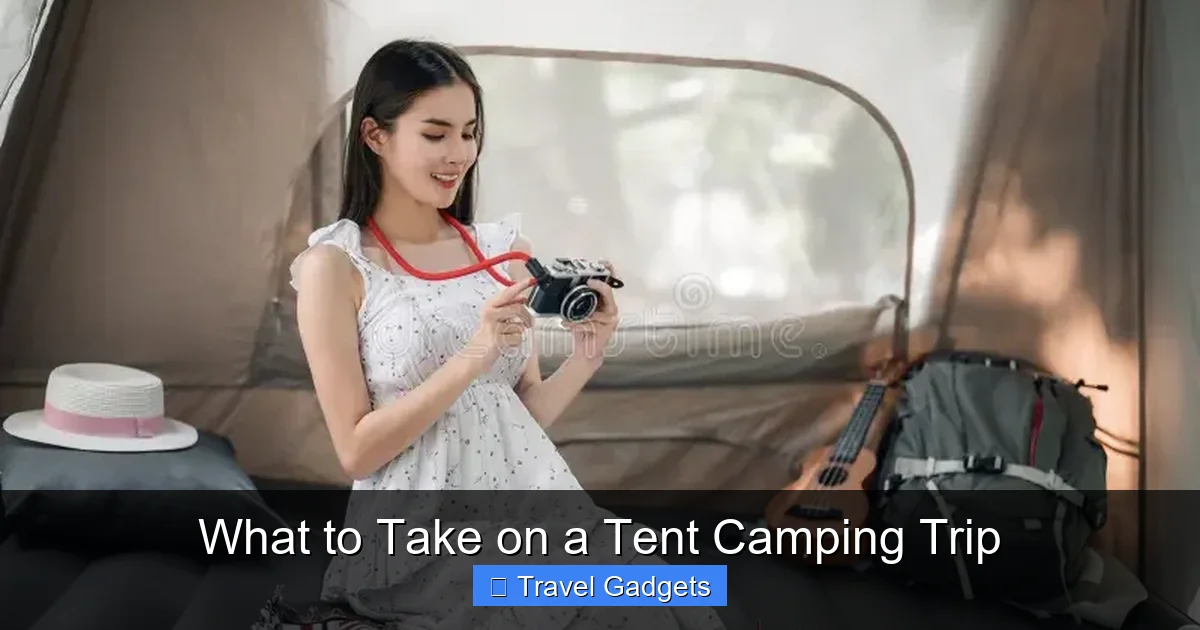 What to Take on a Tent Camping Trip