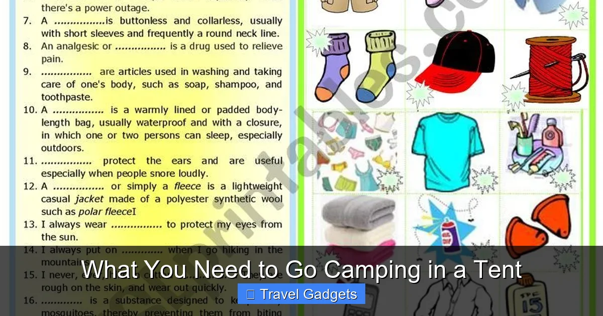 What You Need to Go Camping in a Tent