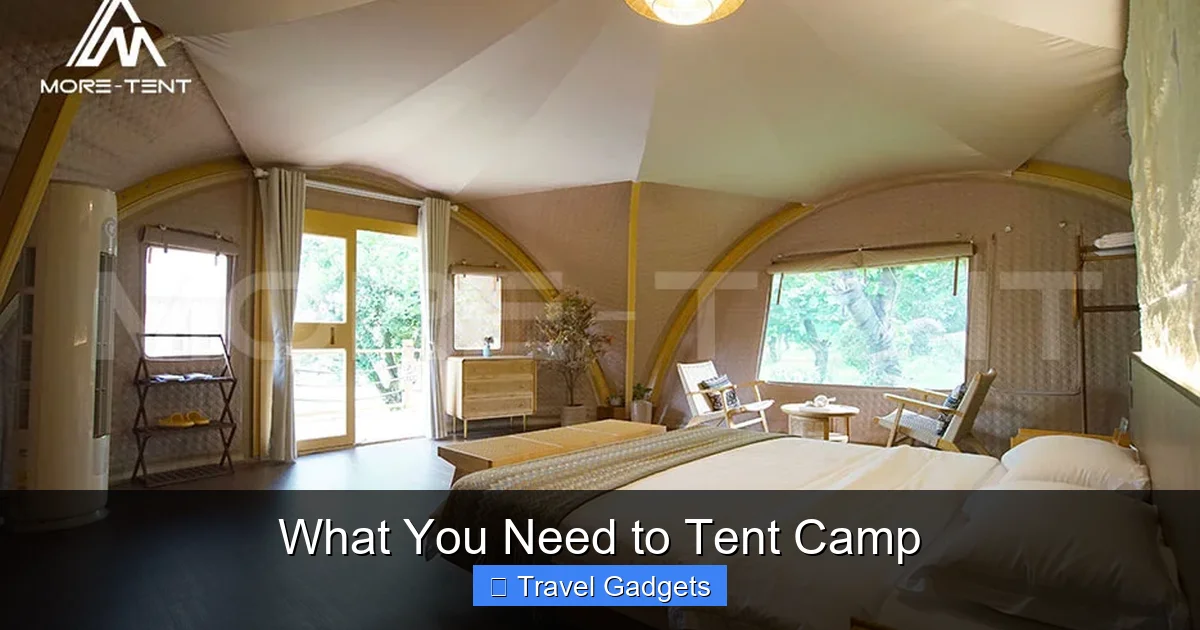 What You Need to Tent Camp