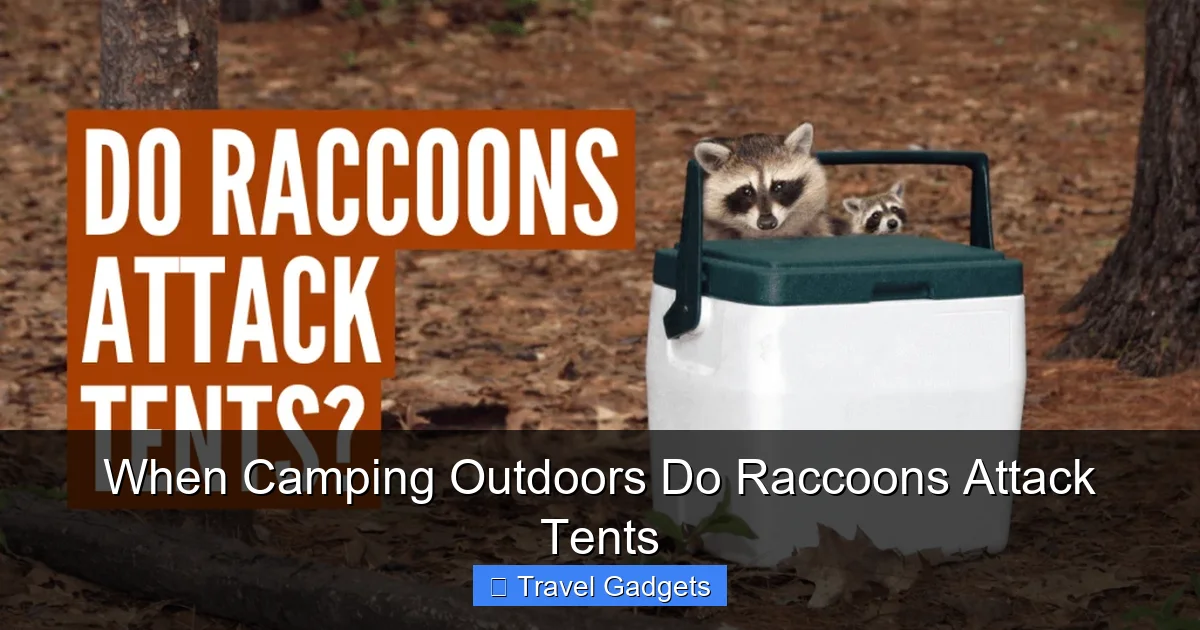 When Camping Outdoors Do Raccoons Attack Tents