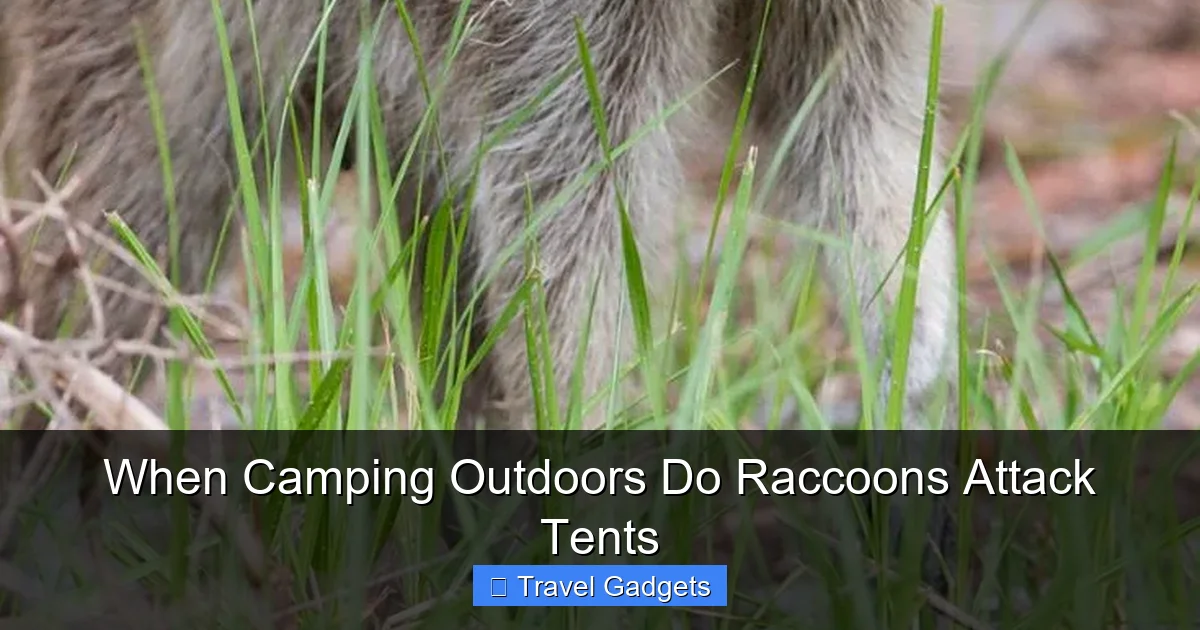 When Camping Outdoors Do Raccoons Attack Tents
