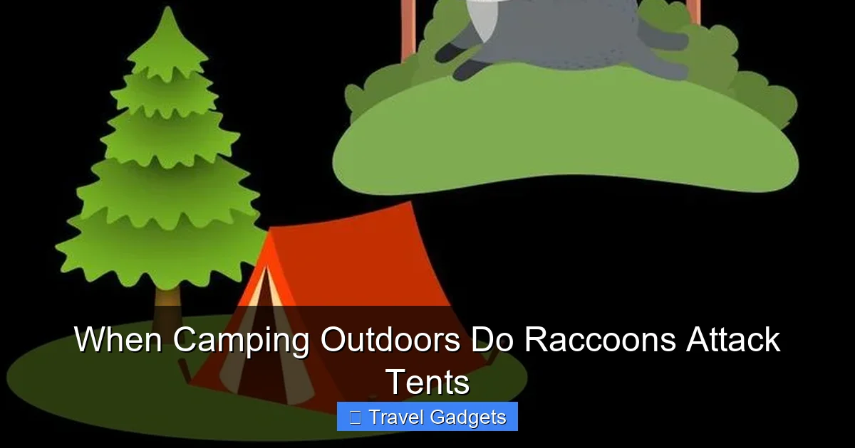 When Camping Outdoors Do Raccoons Attack Tents