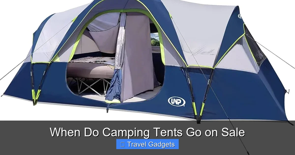 When Do Camping Tents Go on Sale