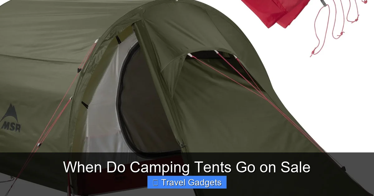 When Do Camping Tents Go on Sale