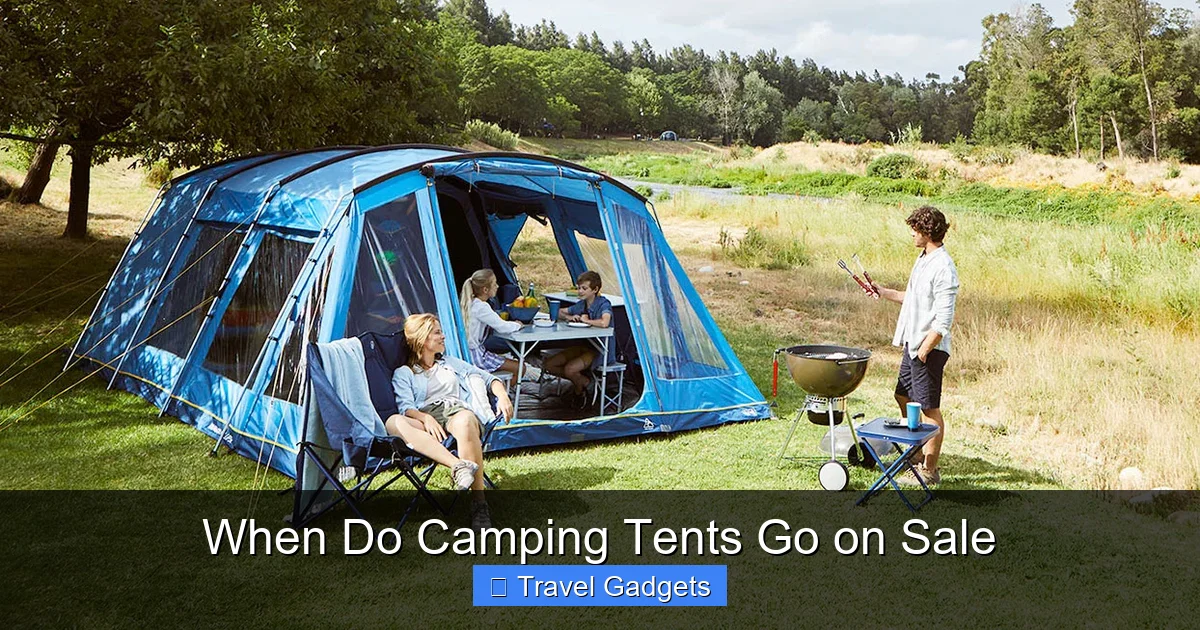 When Do Camping Tents Go on Sale
