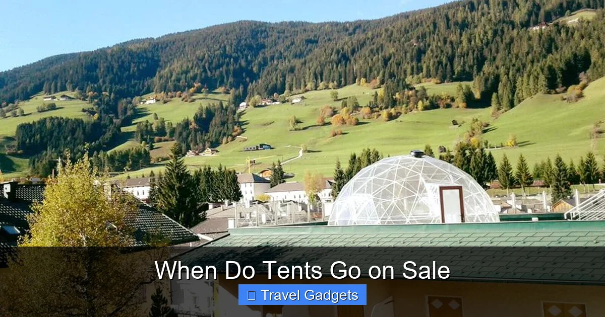When Do Tents Go on Sale