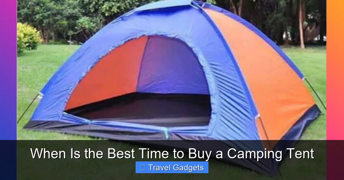 When Is the Best Time to Buy a Camping Tent