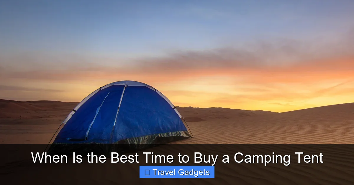 When Is the Best Time to Buy a Camping Tent