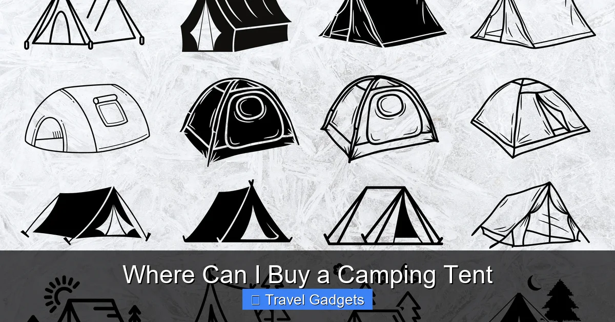 Where Can I Buy a Camping Tent