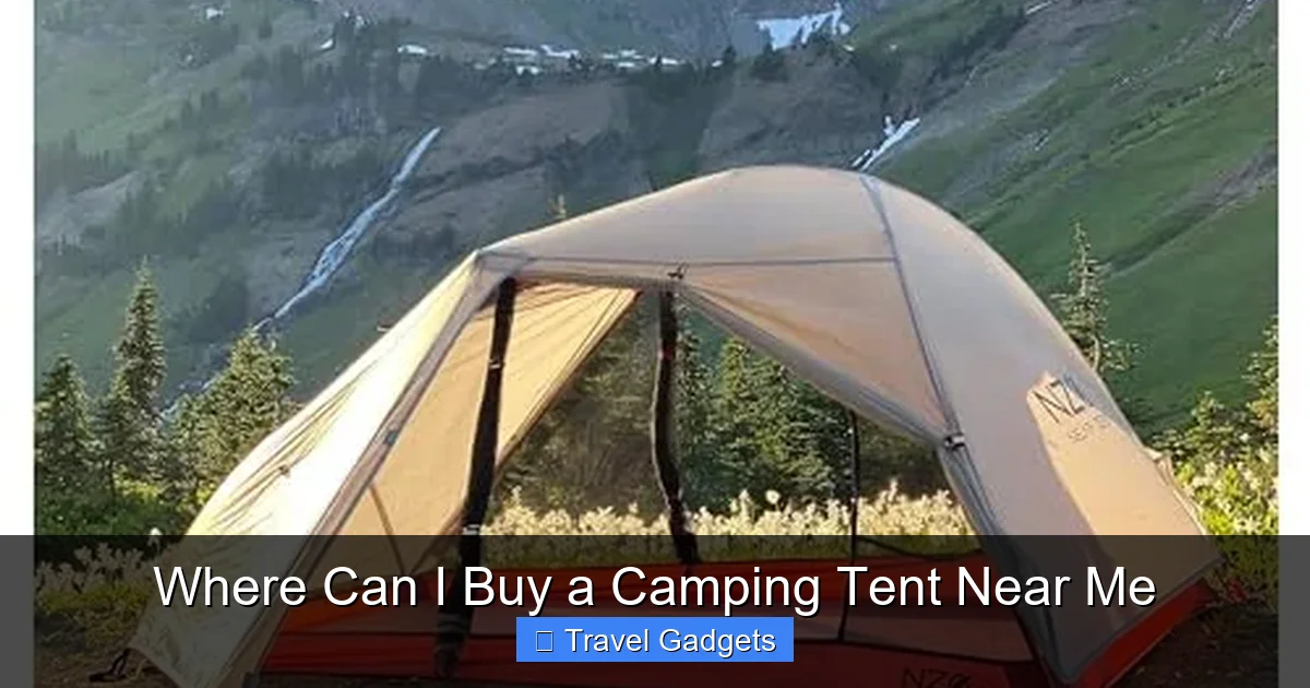 Where Can I Buy a Camping Tent Near Me