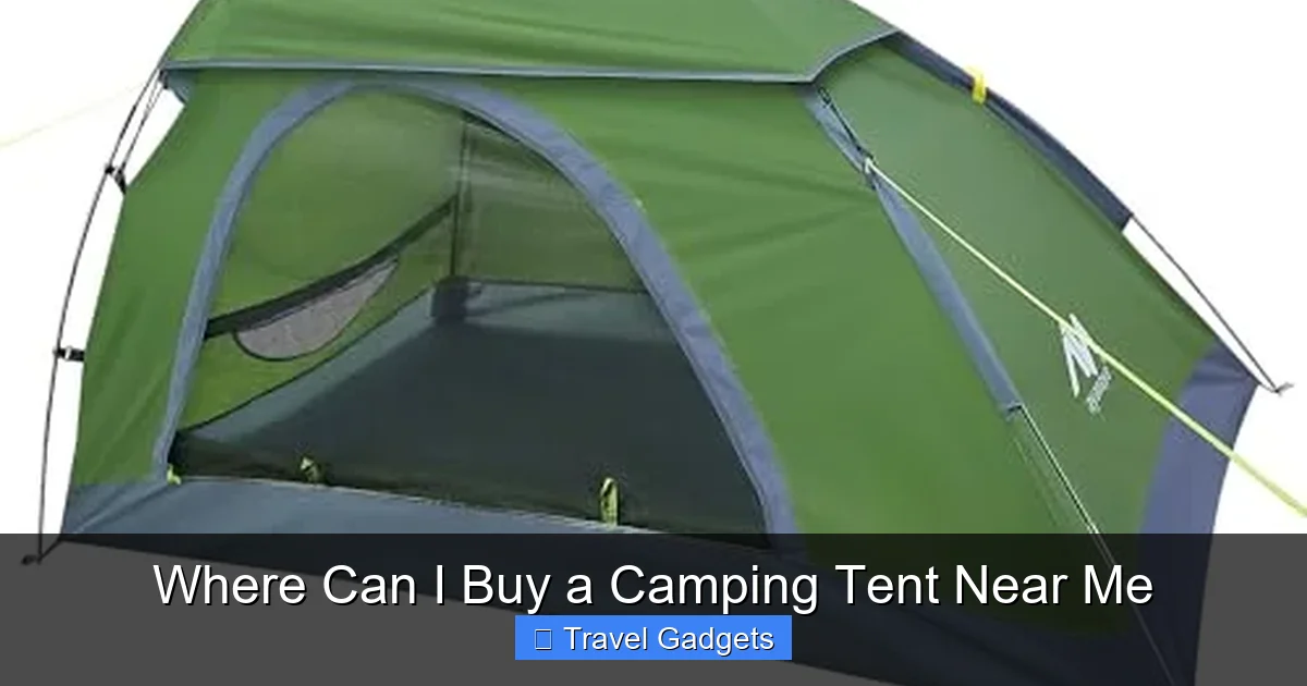 Where Can I Buy a Camping Tent Near Me