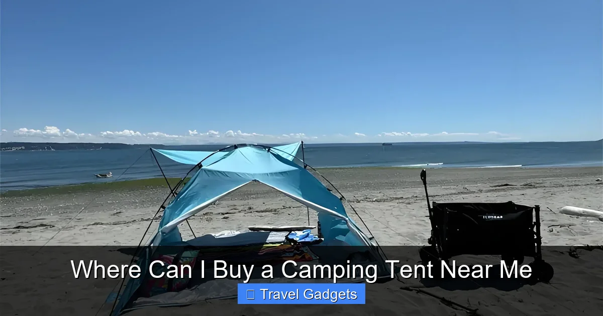 Where Can I Buy a Camping Tent Near Me