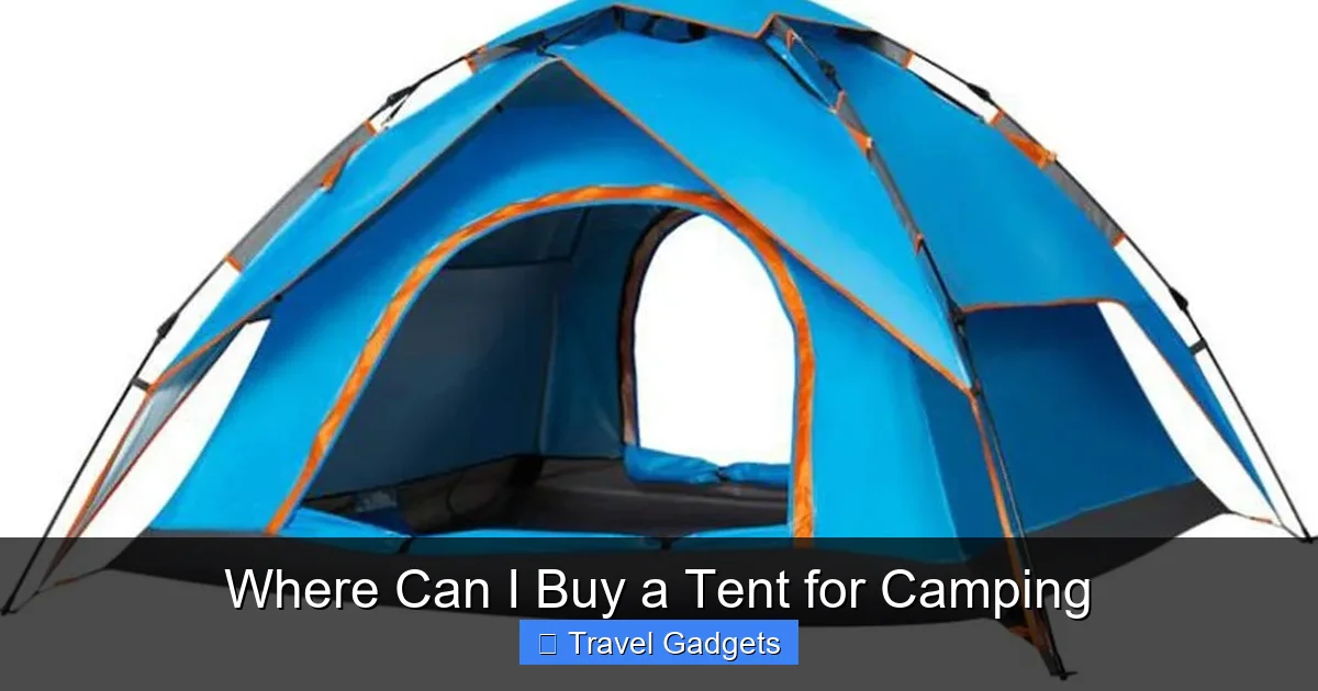 Where Can I Buy a Tent for Camping