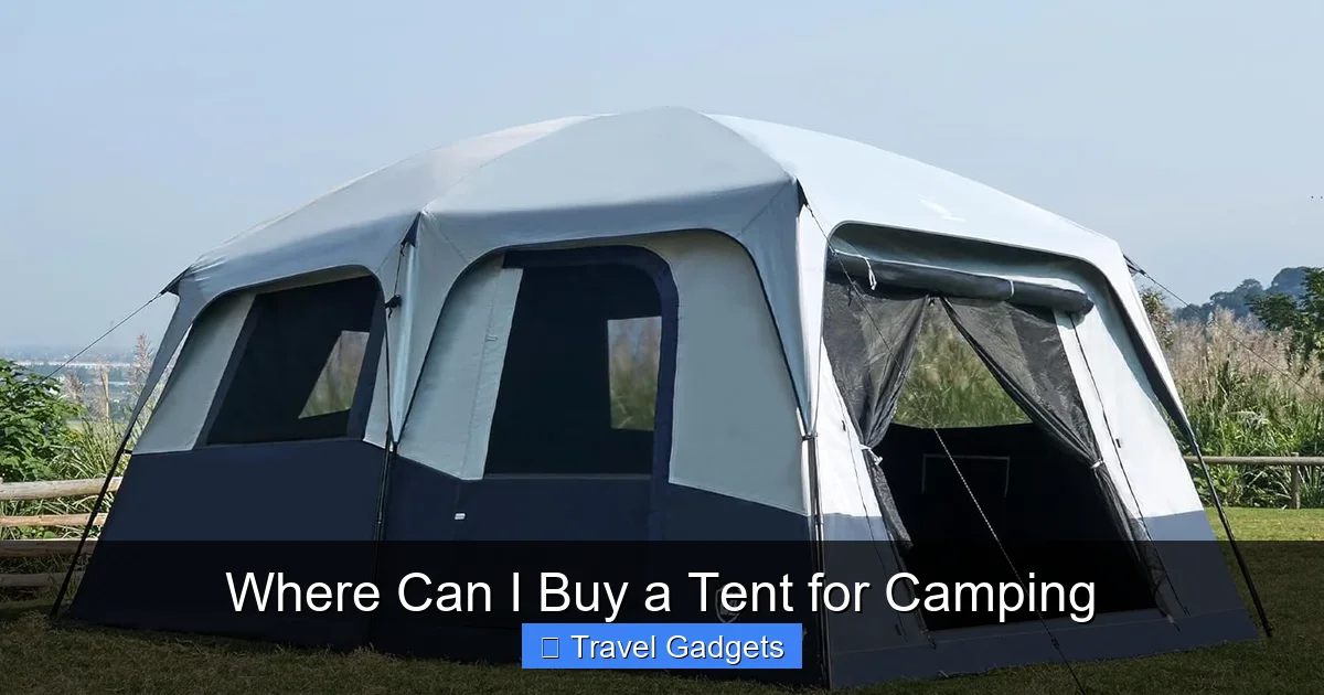 Where Can I Buy a Tent for Camping