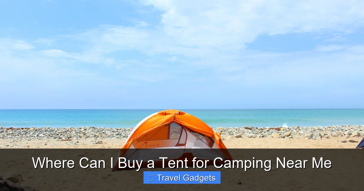 Where Can I Buy a Tent for Camping Near Me