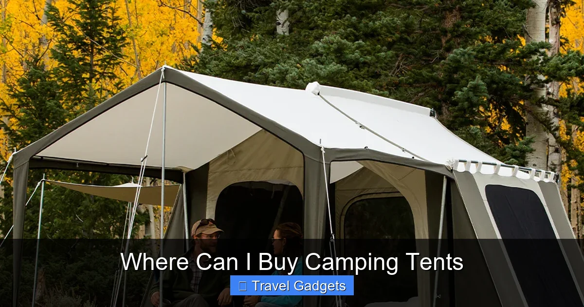 Where Can I Buy Camping Tents