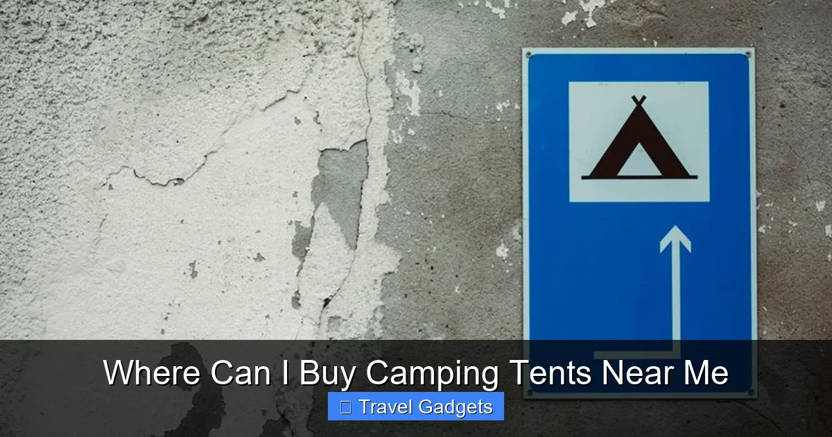 Where Can I Buy Camping Tents Near Me