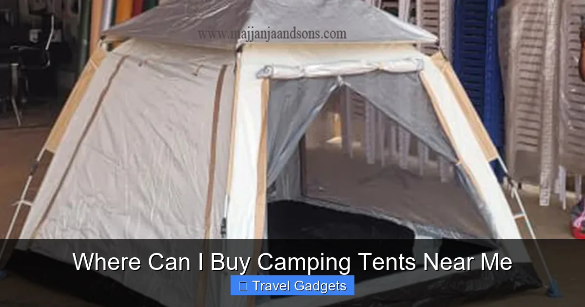 Where Can I Buy Camping Tents Near Me