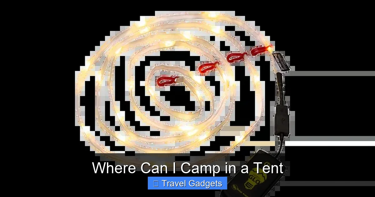 Where Can I Camp in a Tent