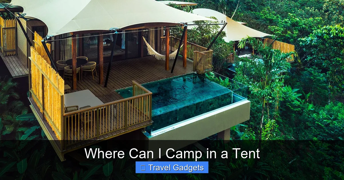 Where Can I Camp in a Tent