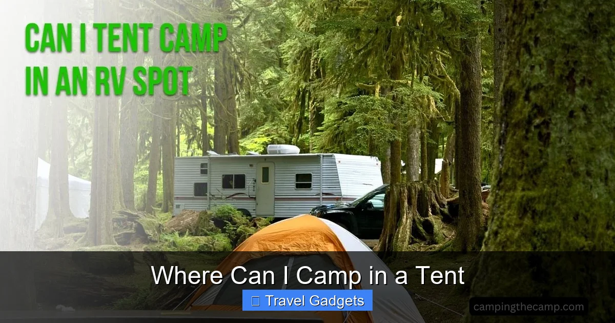 Where Can I Camp in a Tent