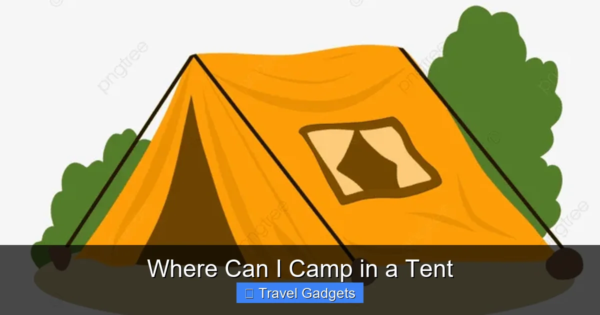Where Can I Camp in a Tent
