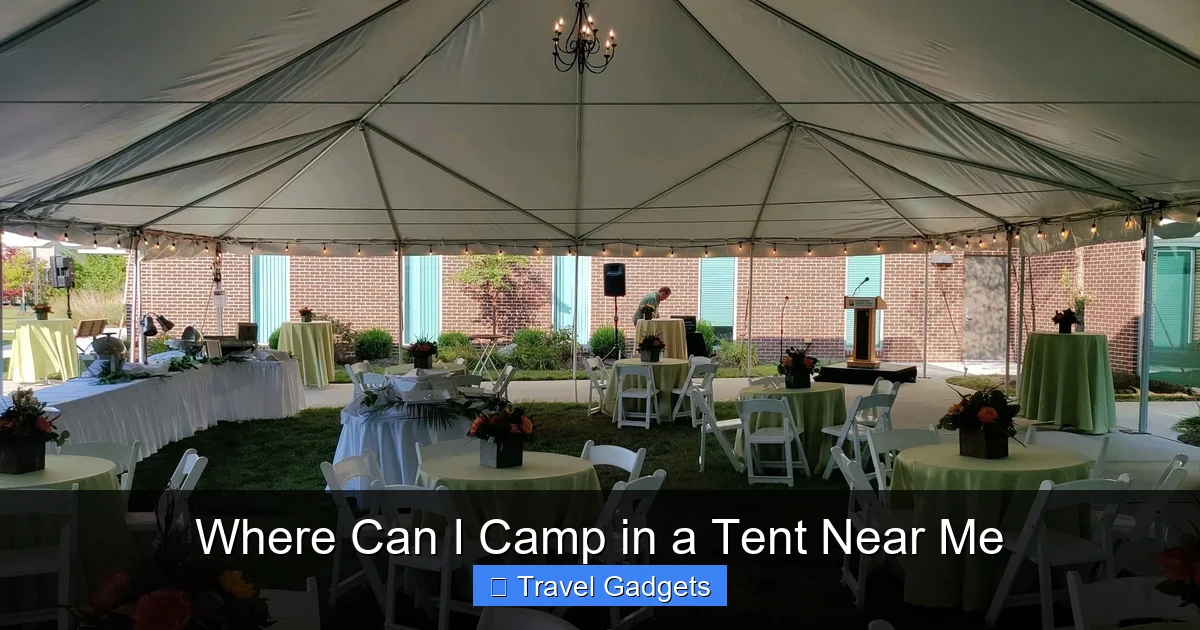 Where Can I Camp in a Tent Near Me