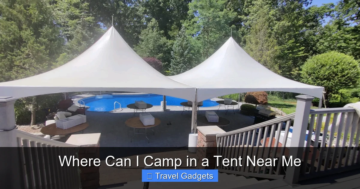 Where Can I Camp in a Tent Near Me