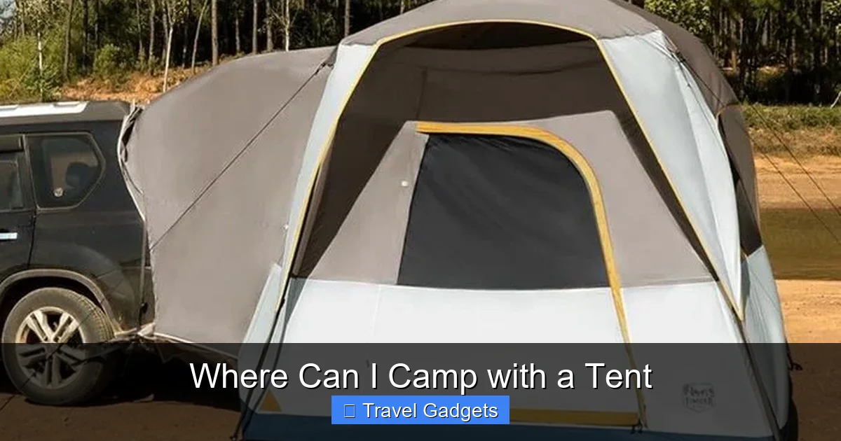 Where Can I Camp with a Tent