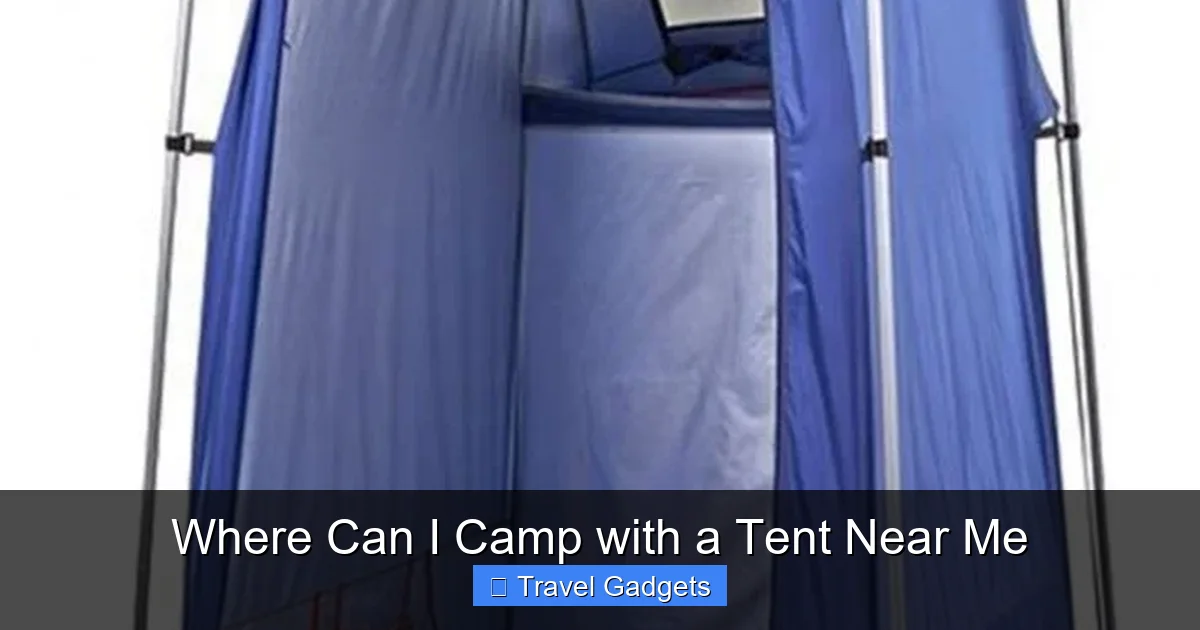 Where Can I Camp with a Tent Near Me