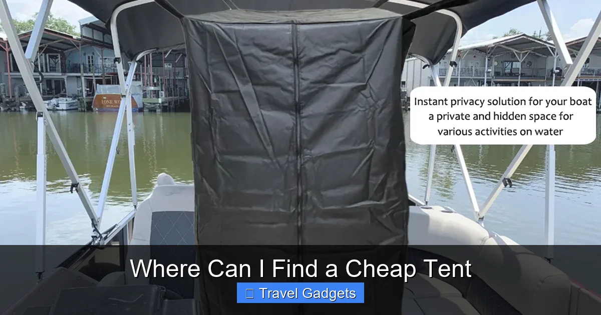 Where Can I Find a Cheap Tent