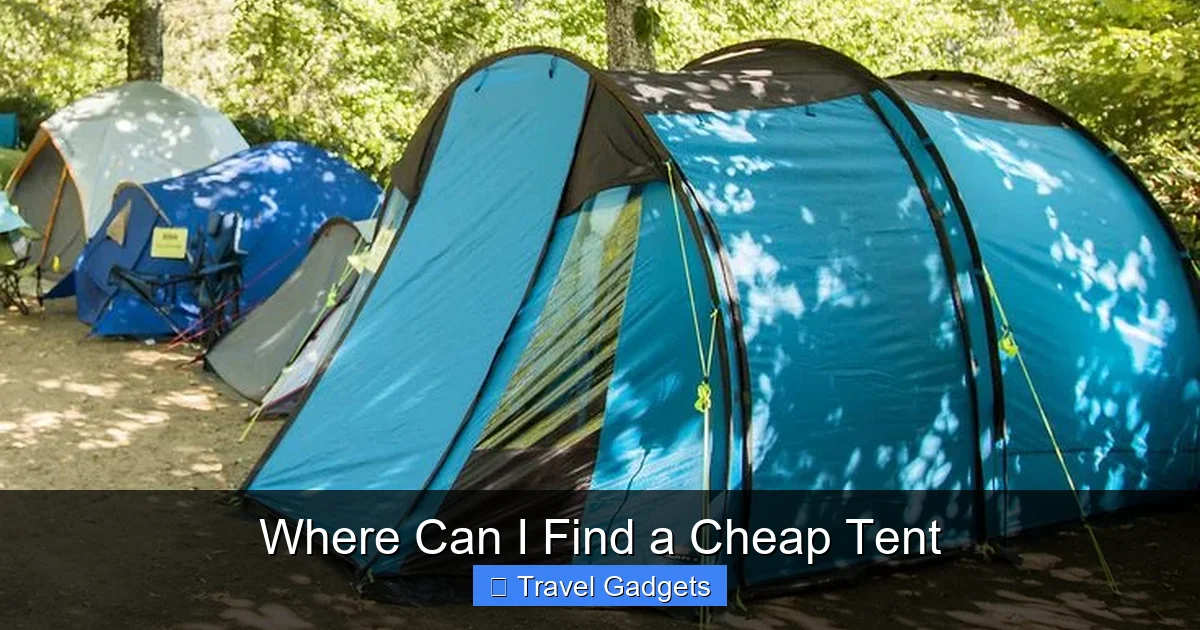 Where Can I Find a Cheap Tent