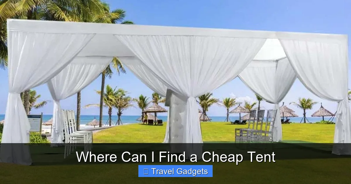 Where Can I Find a Cheap Tent