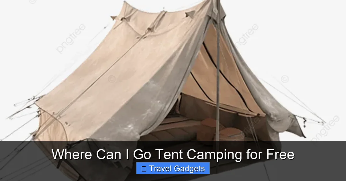 Where Can I Go Tent Camping for Free