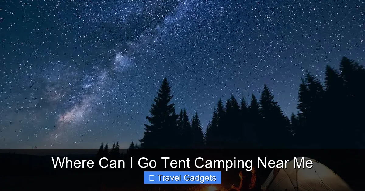 Where Can I Go Tent Camping Near Me