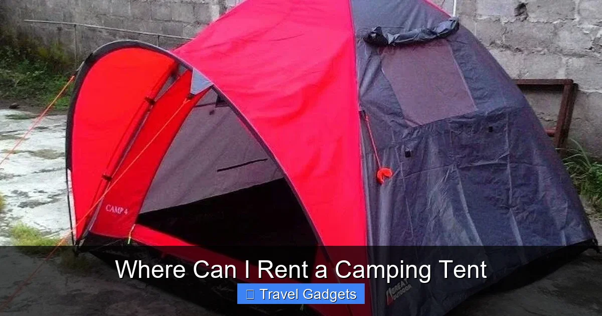 Where Can I Rent a Camping Tent