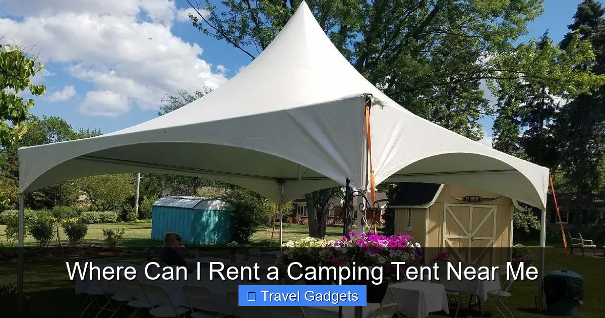 Where Can I Rent a Camping Tent Near Me