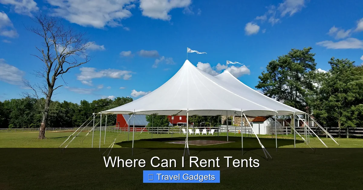 Where Can I Rent Tents