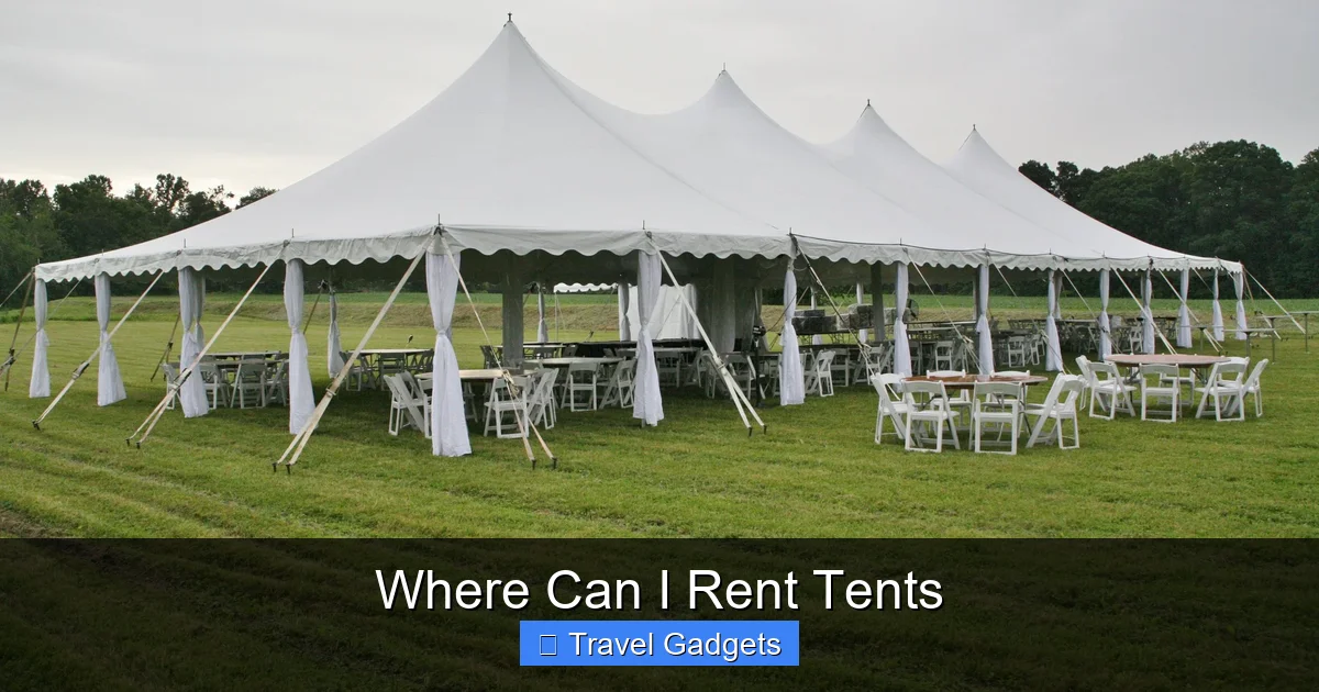 Where Can I Rent Tents