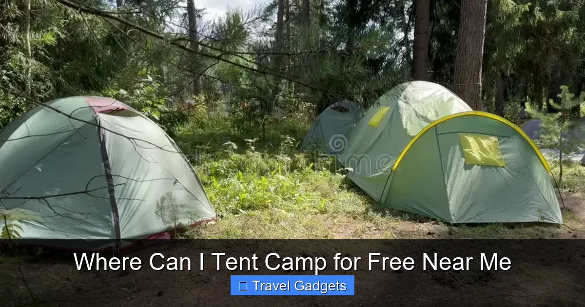 Where Can I Tent Camp for Free Near Me
