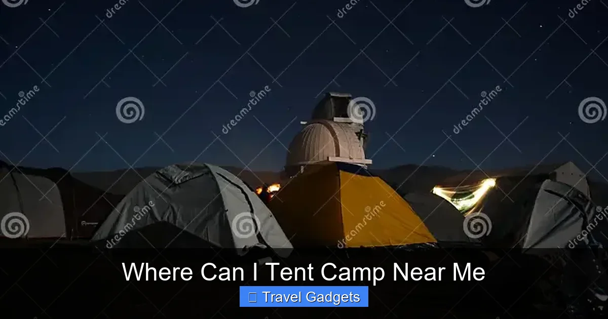 Where Can I Tent Camp Near Me
