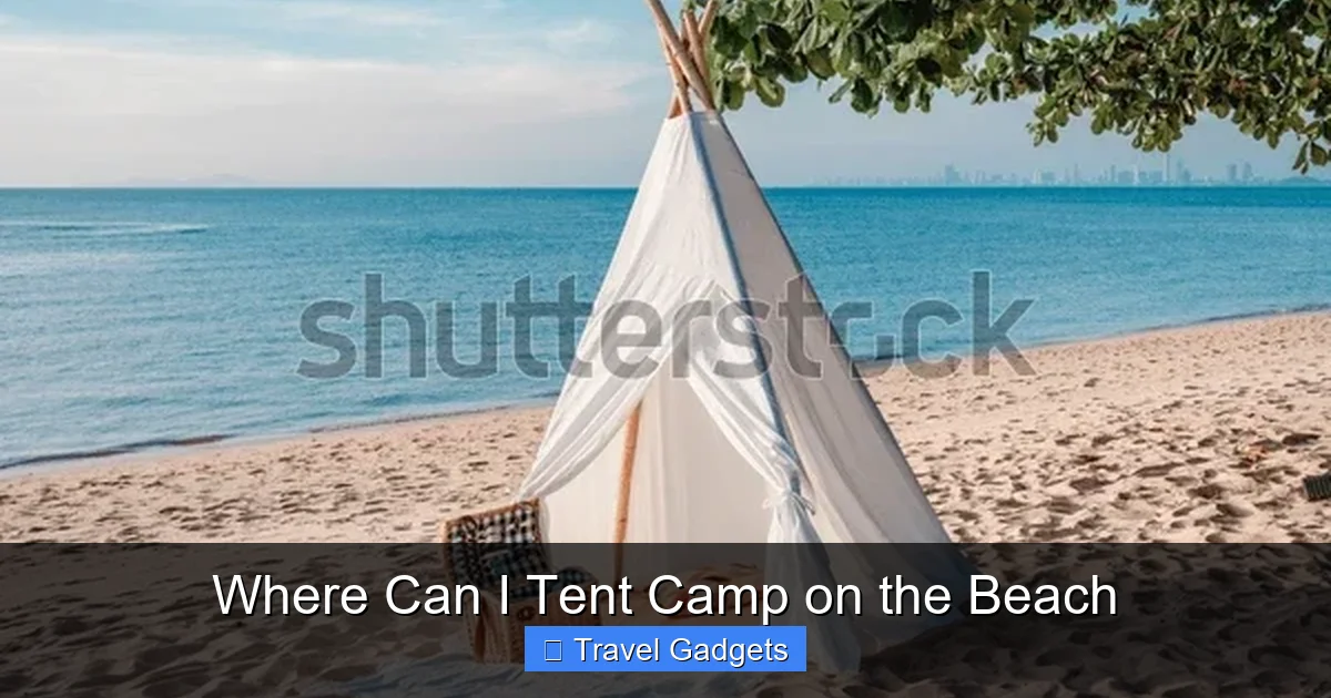 Where Can I Tent Camp on the Beach