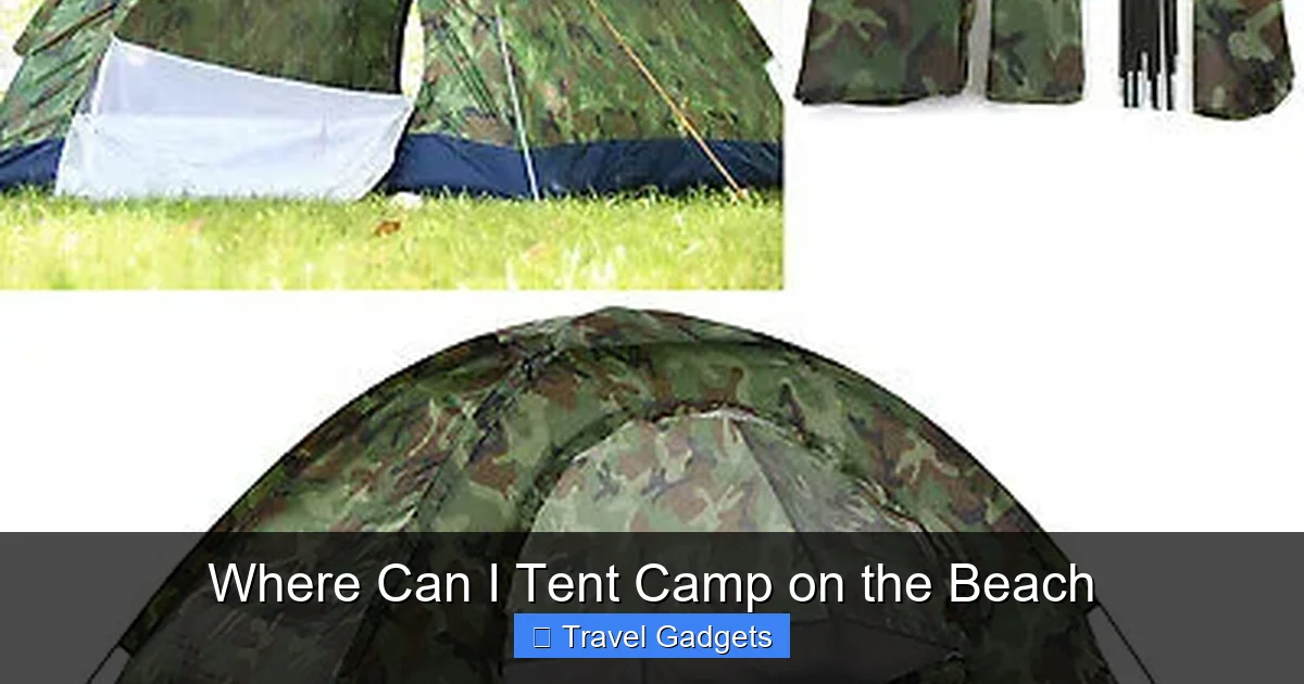 Where Can I Tent Camp on the Beach