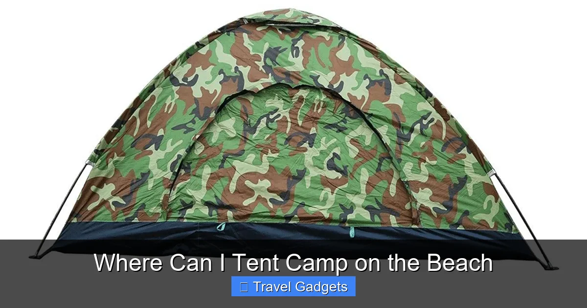 Where Can I Tent Camp on the Beach