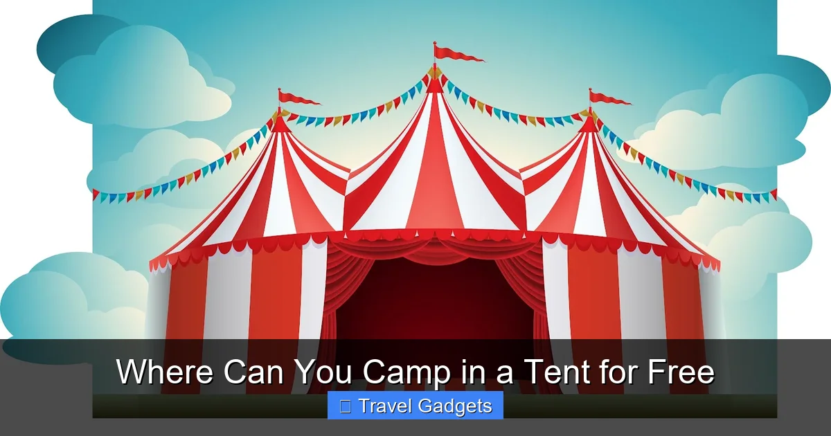 Where Can You Camp in a Tent for Free