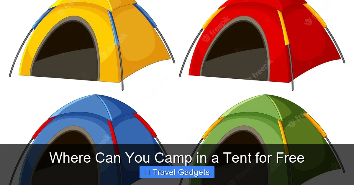 Where Can You Camp in a Tent for Free
