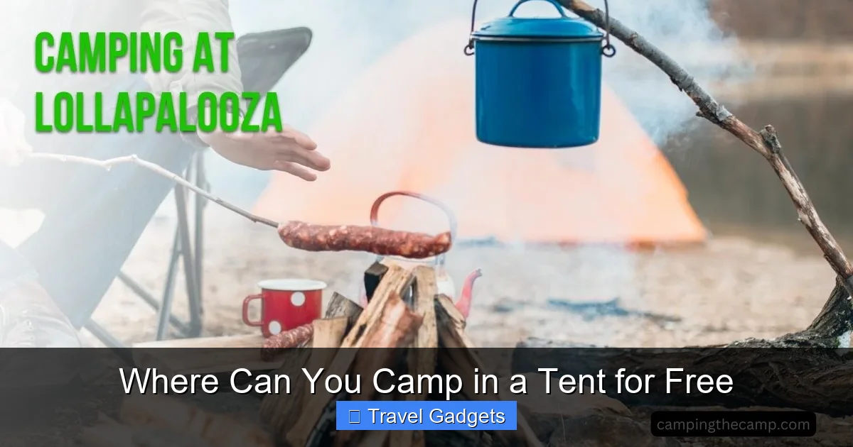 Where Can You Camp in a Tent for Free
